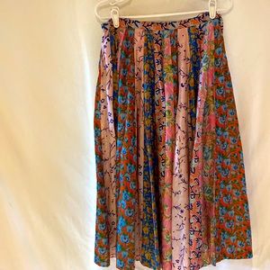 Calypso skirt multi spring colors maxi